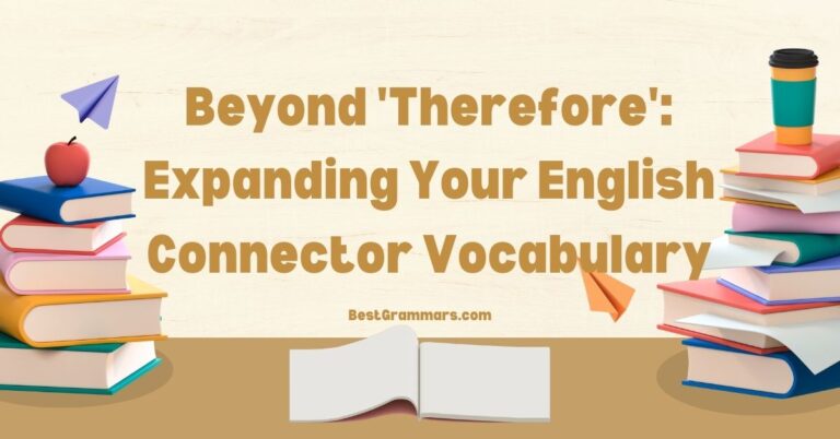 Beyond ‘Therefore’: Expanding Your English Connector Vocabulary